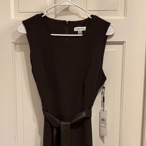 Calvin Klein Dark Brown Midi Dress